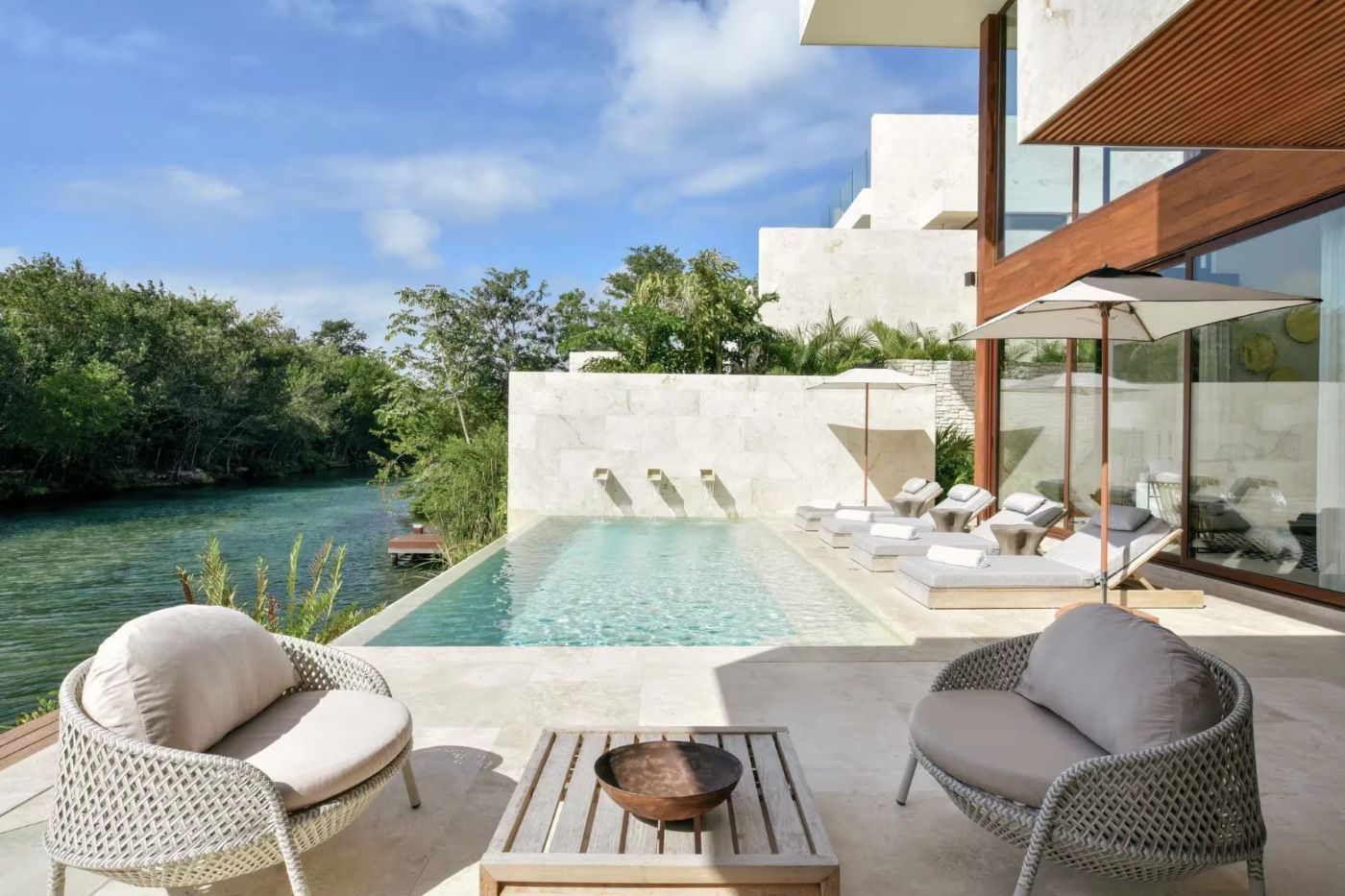 Cenote 2 bedroom Villa med pool på Rosewood Mayakoba, Mexico