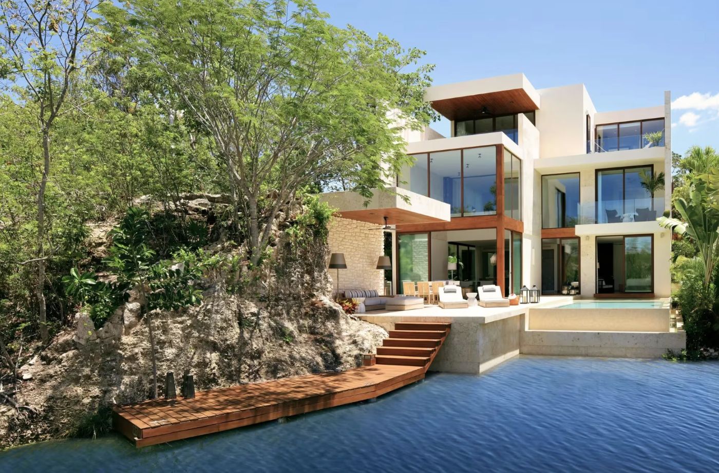 Manglar 3 bedroom Villa med pool på Rosewood Mayakoba, Mexico