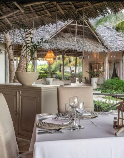 The Drift Wood Dining Room, restaurant på Zawadi Hotel, Zanzibar