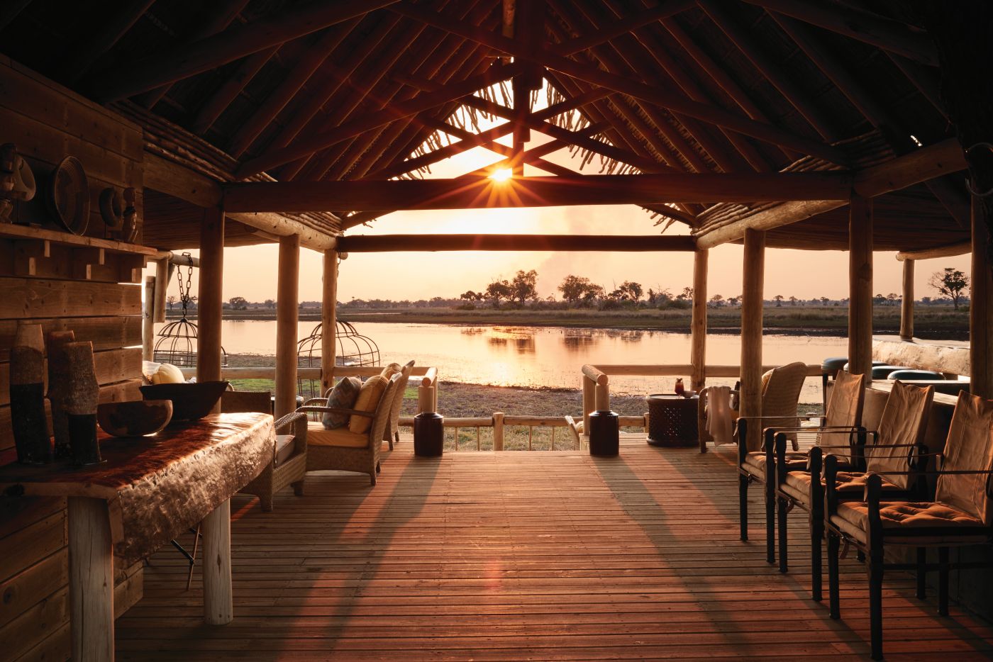 The Fish-Eagle Bar på Eagle Island Lodge, a Belmond Safari, Botswana