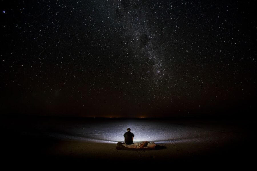 Nat på Kubu Island, San Camp, Botswana