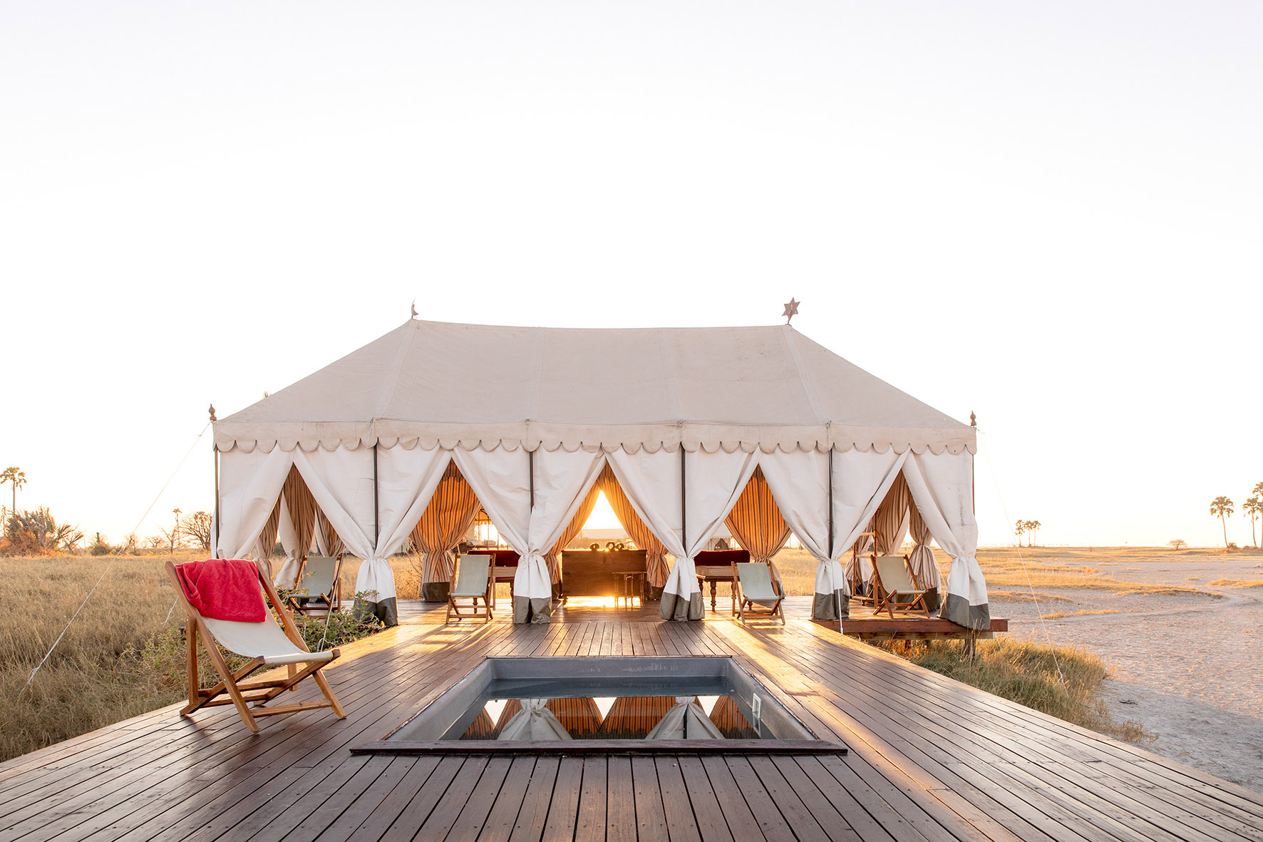 Pool på San Camp, Botswana