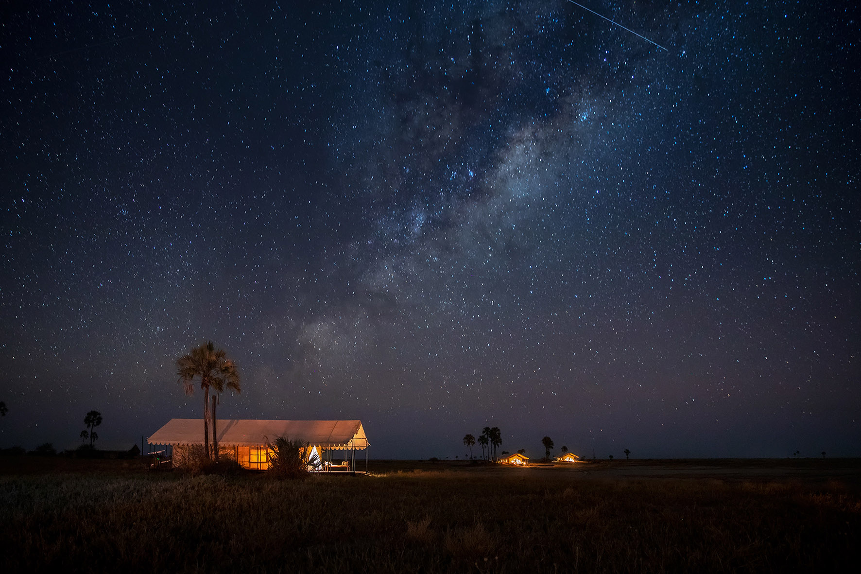 Nat over San Camp, Botswana