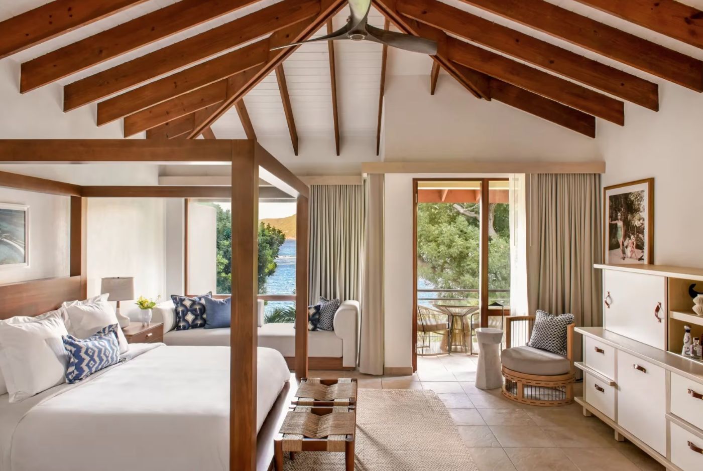 Ocean View Junior Suite på Rosewood Little Dix Bay, Caribien