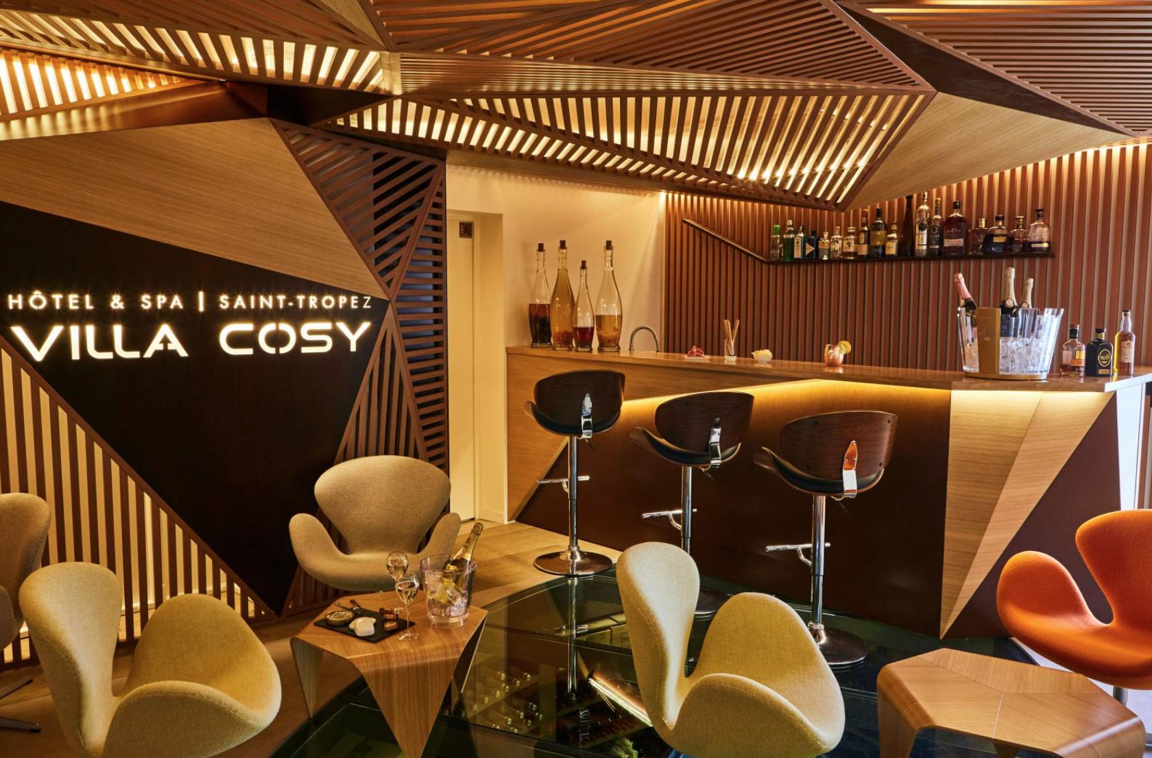 Le Cosy Bar på Villa Cosy Hotel & Spa, Saint-Tropez, Frankrig