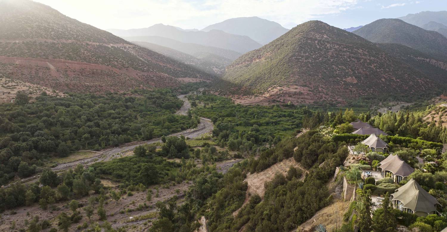 Berber telte på Kasbah Tamadot, Marokko
