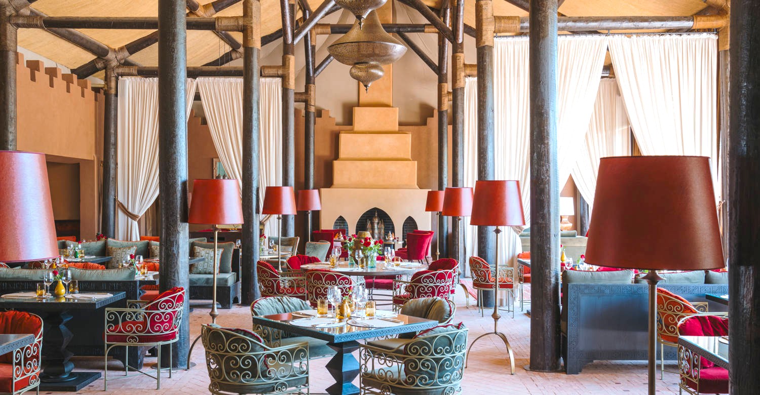 Asayss Restaurant på Kasbah Tamadot, Marokko