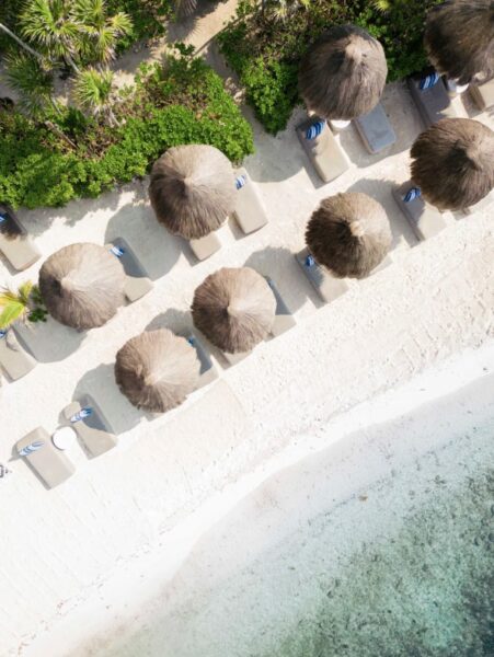 Luftfoto af stranden ved Jashita Hotel Tulum, Mexico