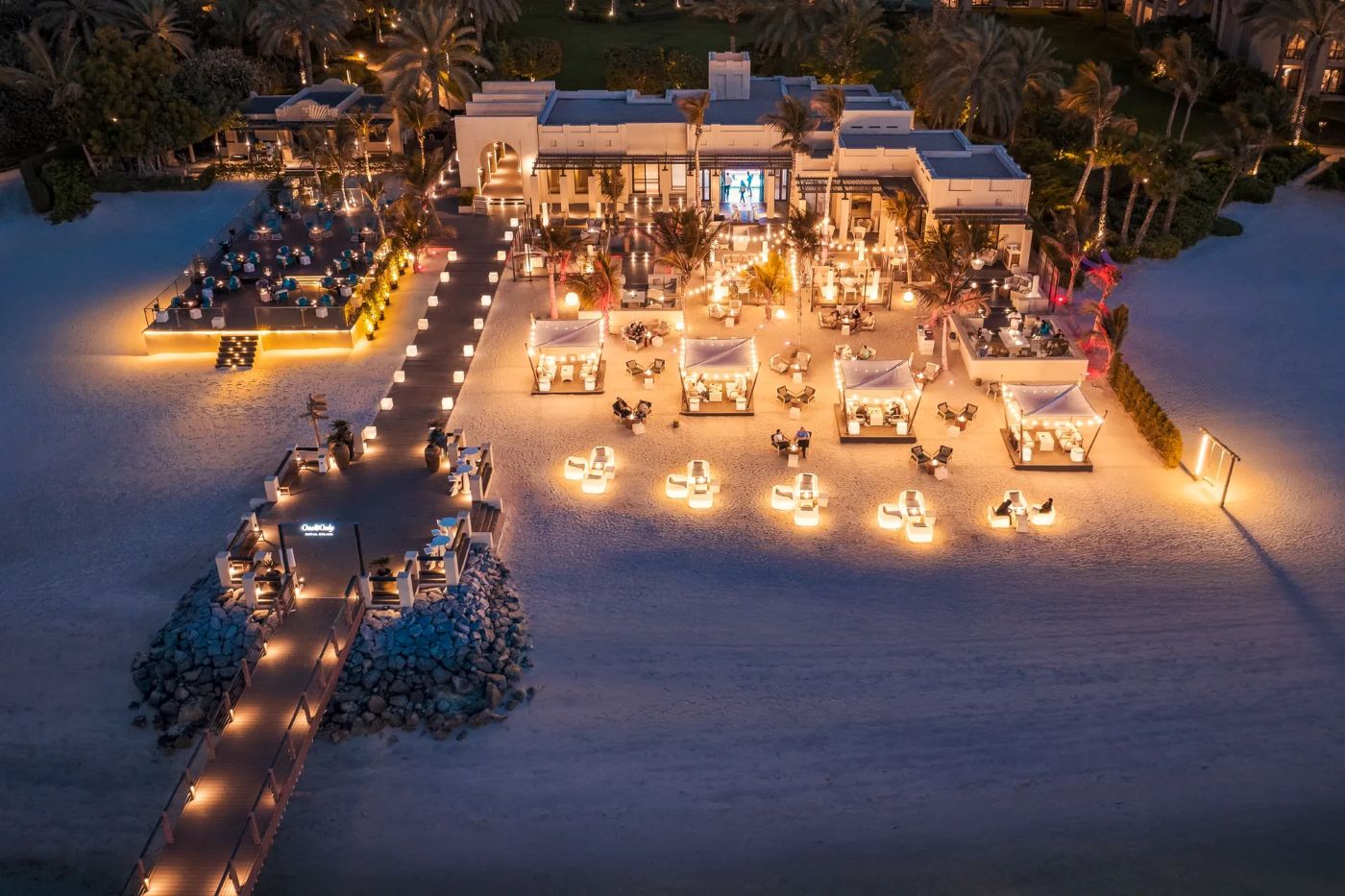 Jetty Lounge Beach Bar på One&Only Royal Mirage, Dubai