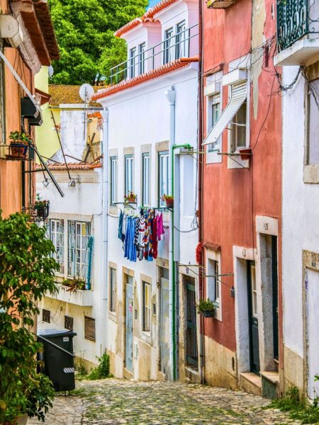 Alfama, den gamle bydel i Lissabon, Portugal