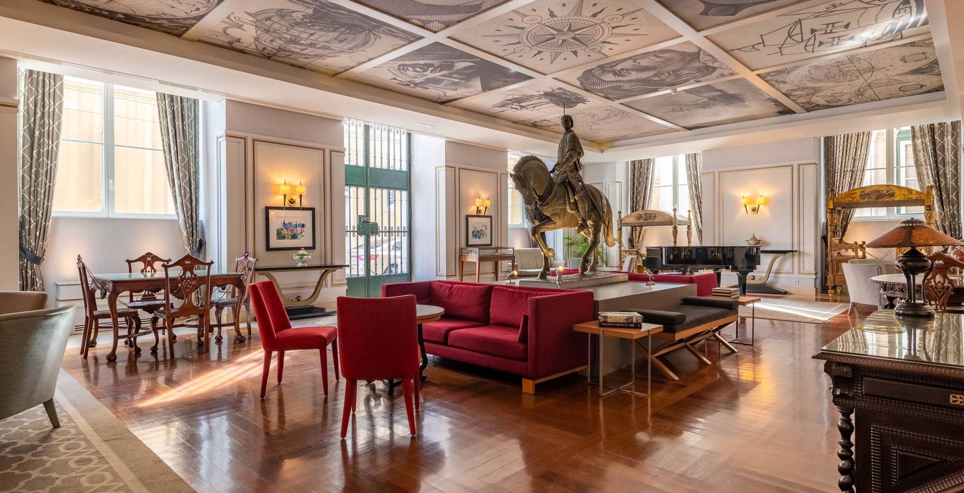 Lobby på Pousada de Lisboa i Lissabon, Portugal