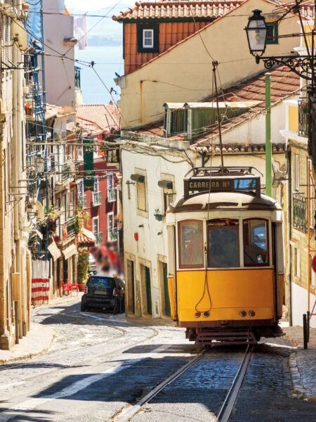 Sporvogn i Lissabon, Portugal