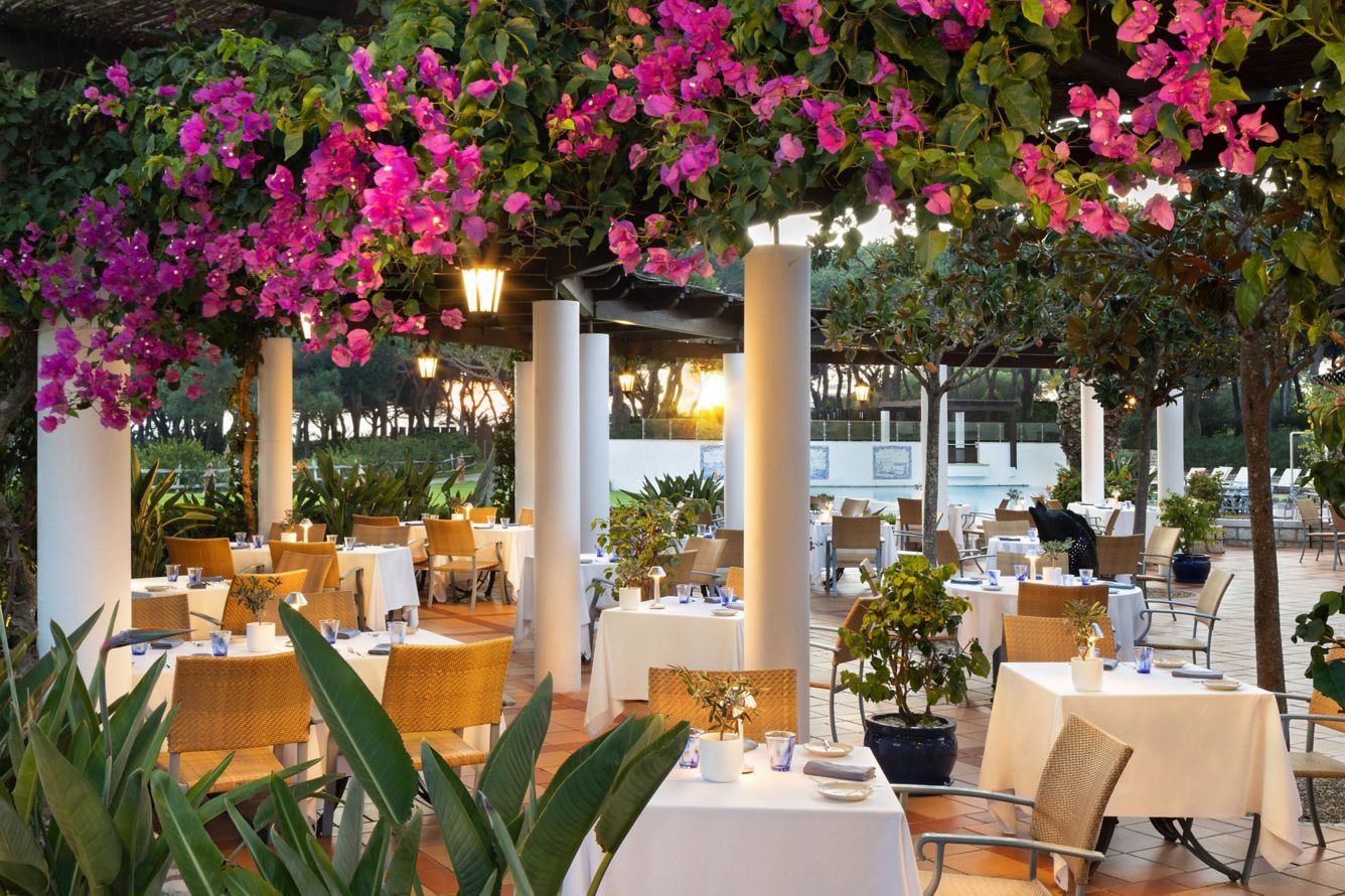 Restauranten O Pescador's på Pine Cliffs Resort, Portugal