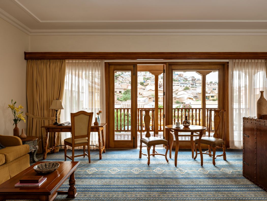 Udsigt fra suite, Palacio Nazarenas, A Belmond Hotel, Peru