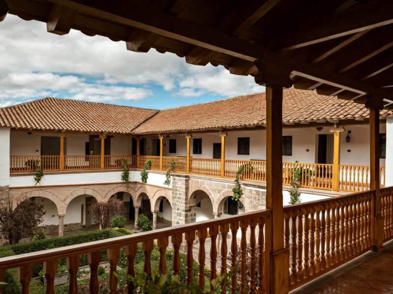 udsigt fra svalegange, Palacio Nazarenas, A Belmond Hotel, Peru