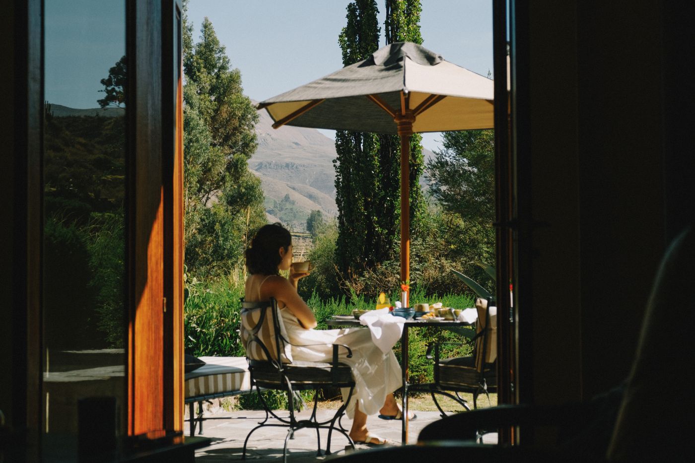 Morgenmad på terrassen, Las Casitas, A Belmond Hotel, Peru