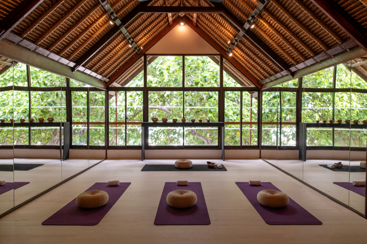 Maldiverne, Banyan Tree Vabbinfaru, Yoga Studio