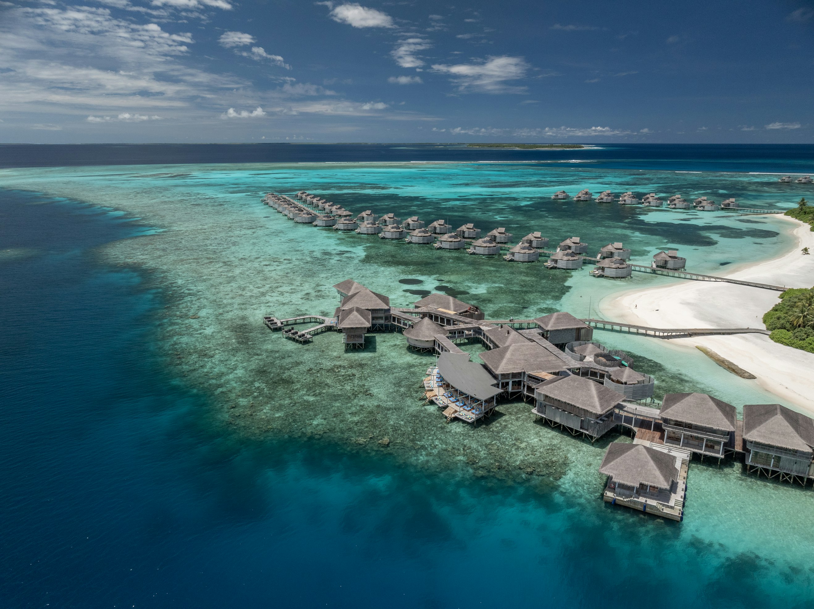 Maldiverne, Six Senses Laamu, overwater area
