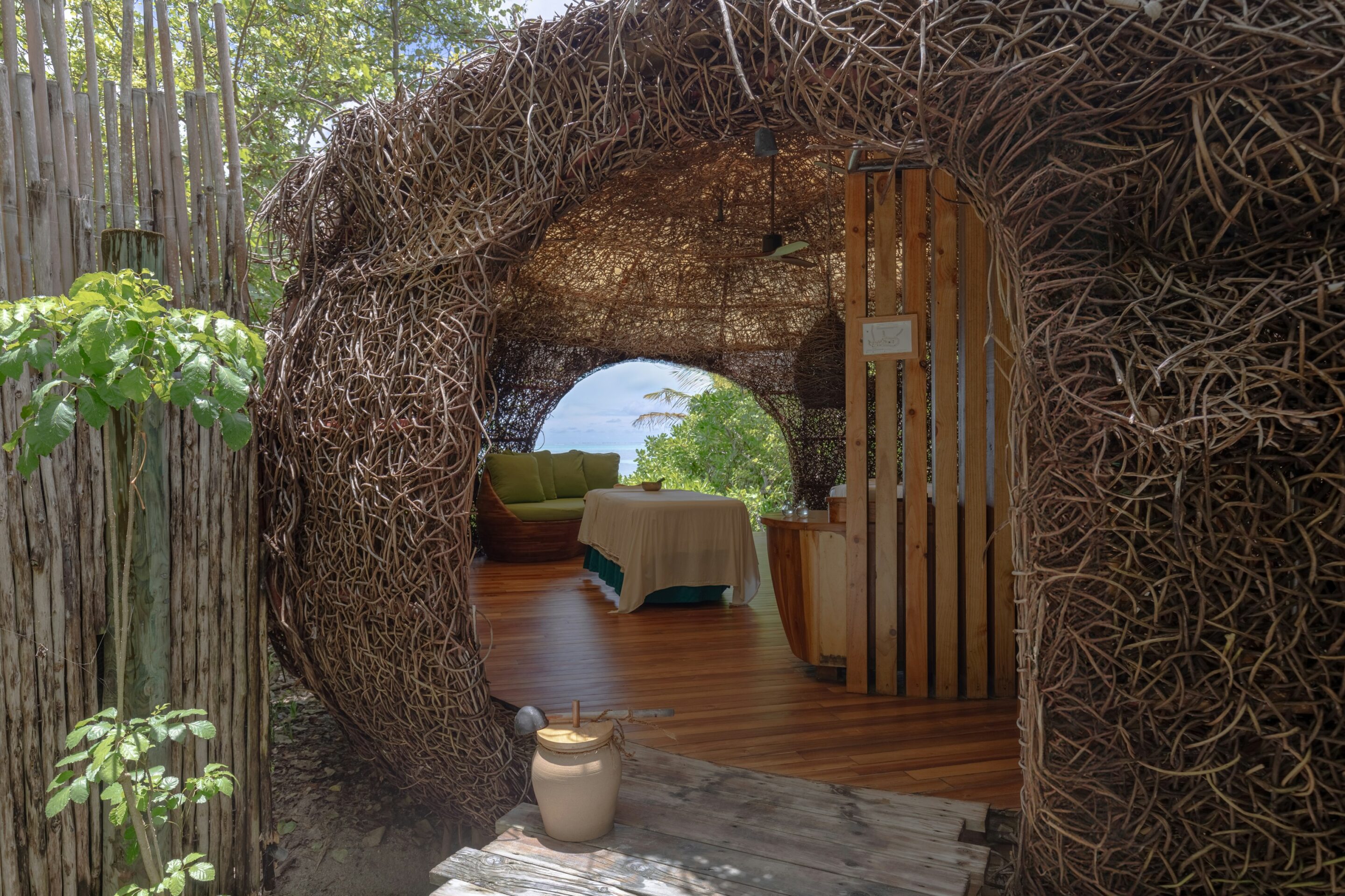 Maldiverne, Six Senses Laamu, spa, behandlerrum