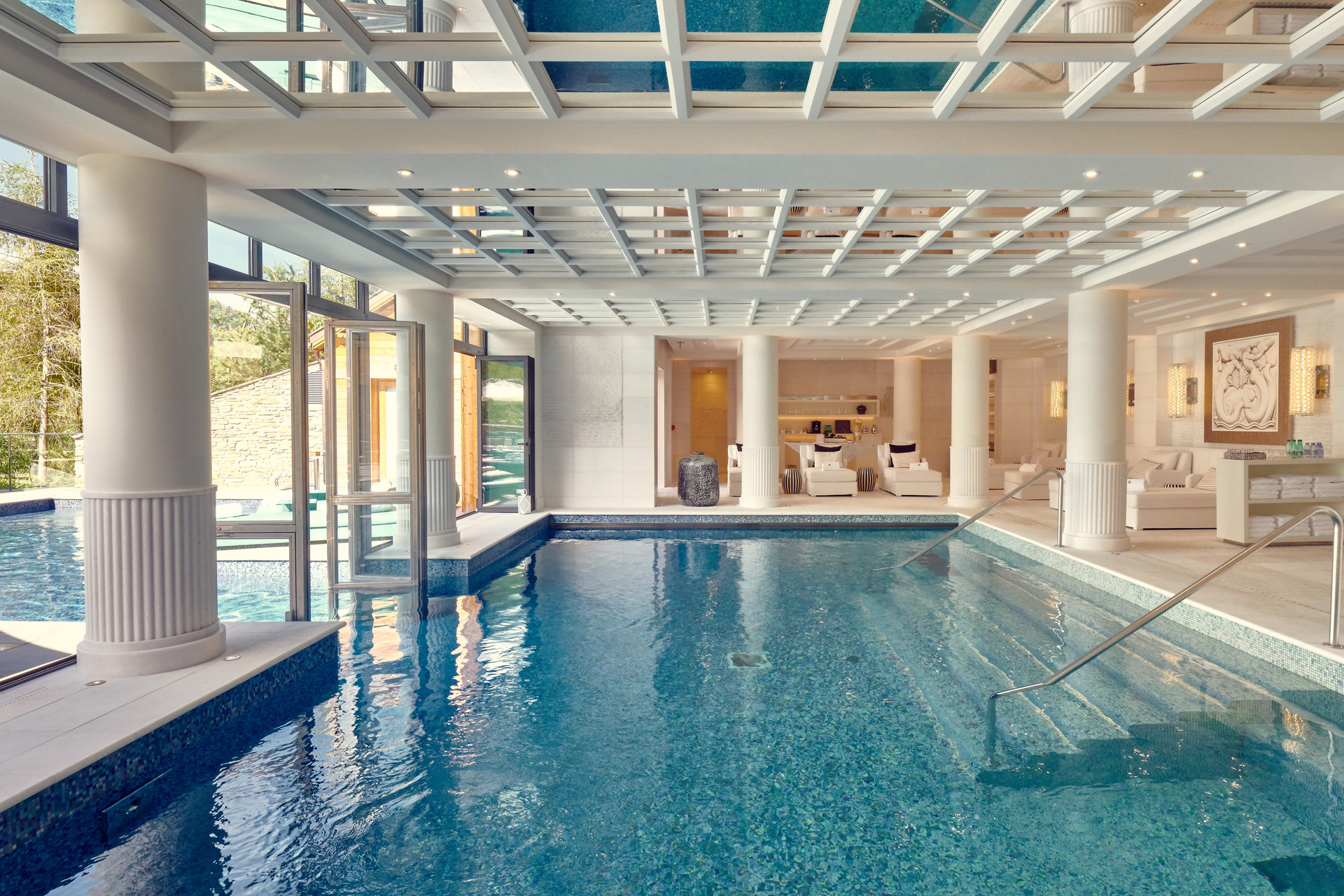 Poolområde, Four Seasons Megève, Frankrig